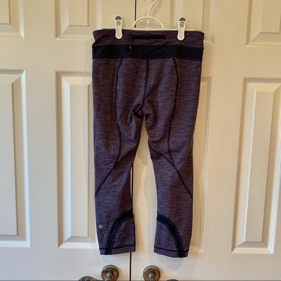 Lululemon Run Inspire Crop II Wee Are From Space Deep Indigo - Picture 2 of 10